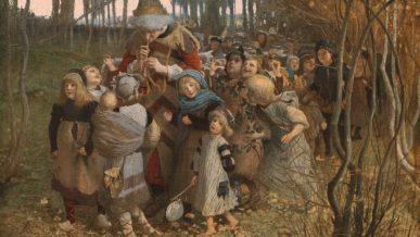 Os Irmãos Grimm popularizaram o conto de um flautista que sequestra as crianças de Hamelin após a cidade não pagar pelos seus serviços após com um infestação de ratos.